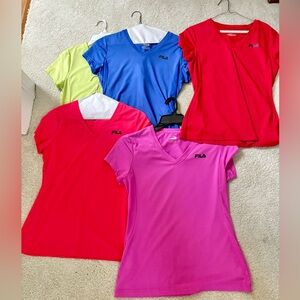 5 pack of Fila athletic shirts